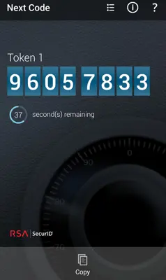 RSA SecurID android App screenshot 3